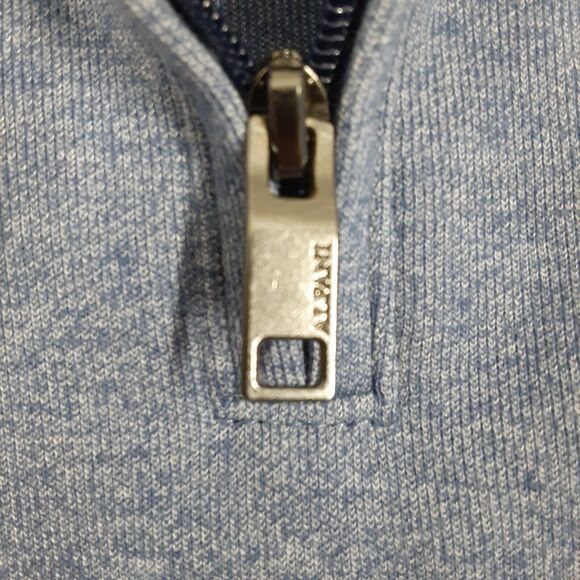 NWT Alfani Adult Mens Small Blue Heather 1/4 Zip Long Sleeve Sweater - Picture 5 of 8